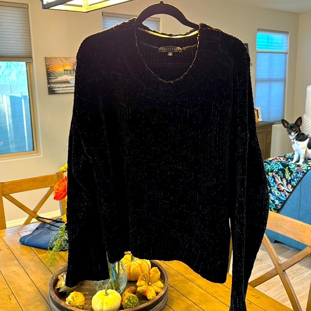 Sanctuary black Chanille sweater XL